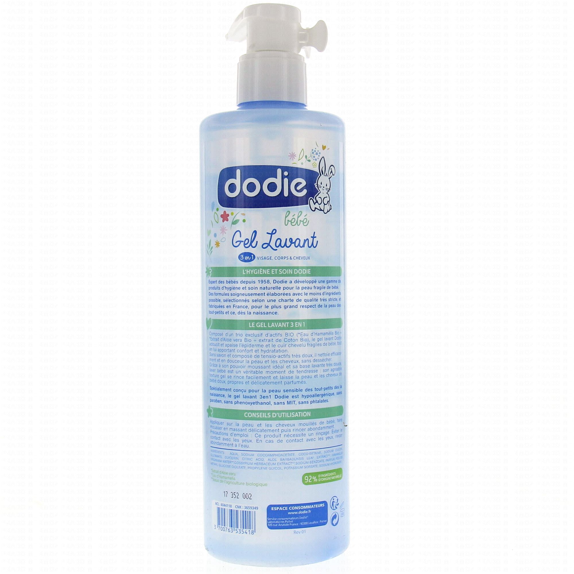 dodie® Huile Lavante Bébé 3 en 1 500 ml - Redcare Pharmacie