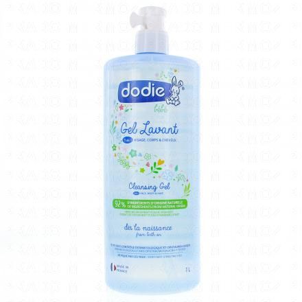 DODIE Hygiène et Soin - Gel lavant 3 en 1 bio (flacon pompe 1l)