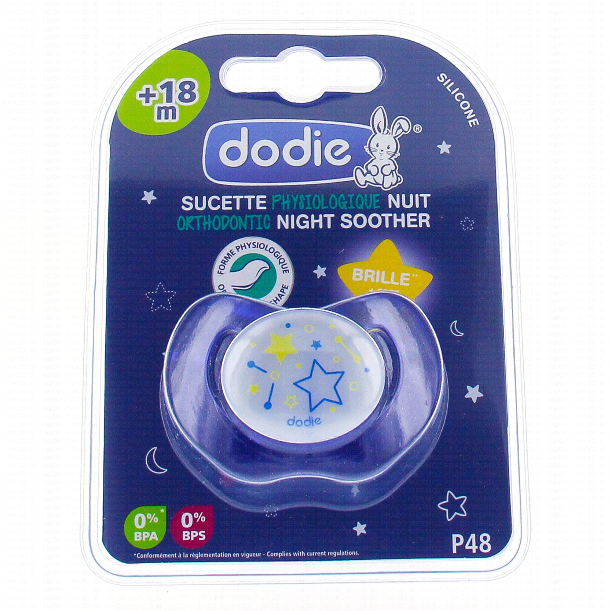 MAM Duo sucettes +18 mois anatomiques nuit silicone REF 40