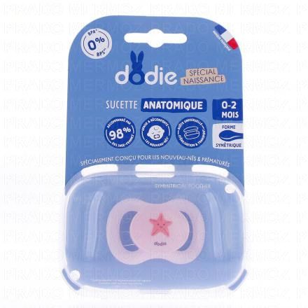 DODIE Sucettes Anatomiques 0-2 mois Spécial Naissance (etoile)