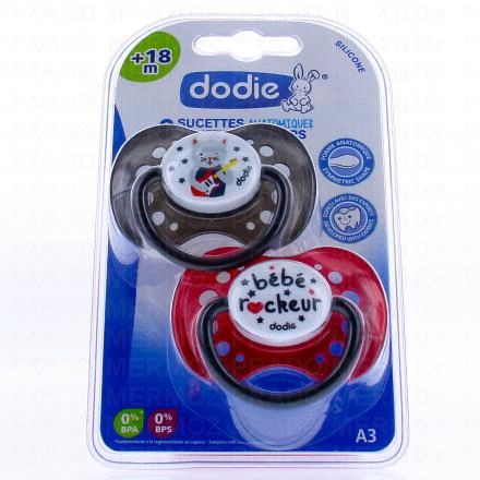 Sucettes +18 mois anatomiques x2 n°A3 2
