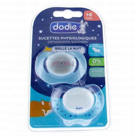 DODIE Sucettes anatomiques nuit +6mois mixte