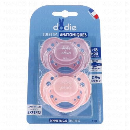 Sucettes anatomiques silicone x 2 +18 mois 2