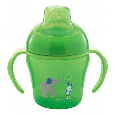 DODIE Tasse d'apprentissage verte +6 mois 200ml