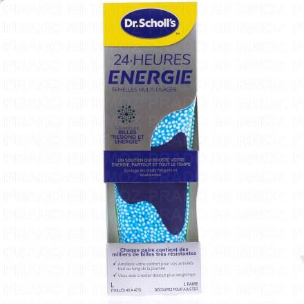 DR.SCHOLL'S Energie Semelles Multi-Usages 1 paire (taille l (40 à 47.5))