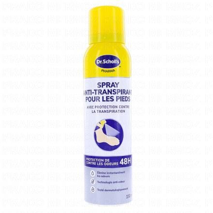 DR. SCHOLL'S Expert care - D&eacute;o anti transpirant pour pieds 48h anti-odeur spray 150ml