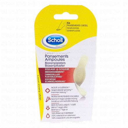 DR. SCHOLL'S Expert traitement - Pansements ampoules (x6)