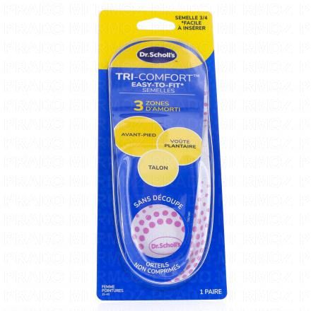 DR.SCHOLL'S Tri Comfort Easy To Fit Semelles Femme Pointures 35 - 40