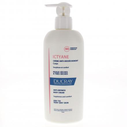 DUCRAY Ictyane Crème Émolliente Nutritive Visage et Corps 400 ml