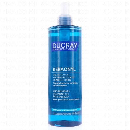 DUCRAY Keracnyl - Gel moussant visage et corps (400ml)