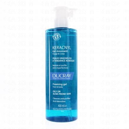 DUCRAY Keracnyl - Gel moussant visage et corps (400ml)