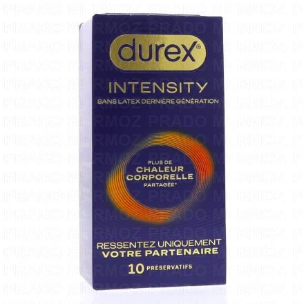 Intensity - Préservatifs Sans Latex Chaleur Corporelle boite de 10