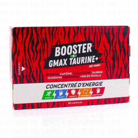 EAFIT Booster Gmax taurine concentré d'énergie une boîte de 30 ampoules