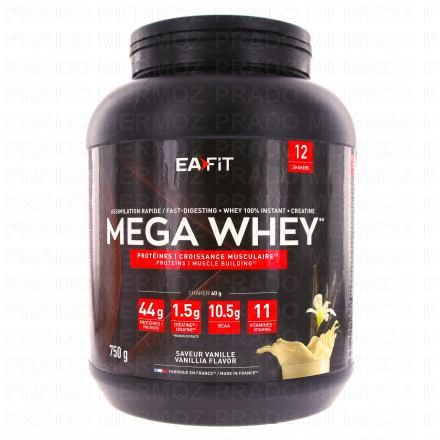 EAFIT Mega whey goût vanille pot de 750gr