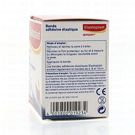 ELASTOPLAST Sport - Bande adh&eacute;sive &eacute;lastique (2.5 m x 3 cm)