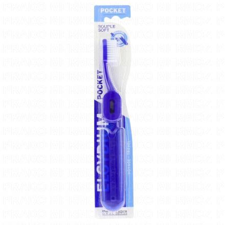 ELGYDIUM Brosse à dents Voyage Pocket souple