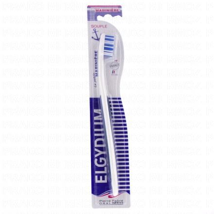 ELGYDIUM Brosse à dents souple (la petite marinière)