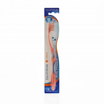 ELGYDIUM Brosse à dents anti plaque medium
