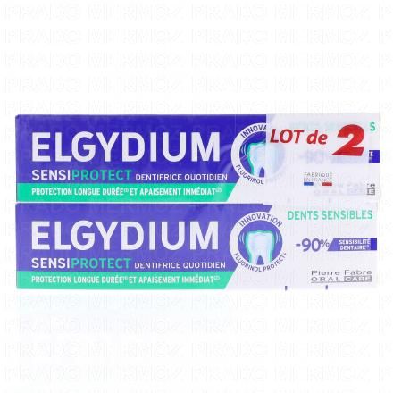 ELGYDIUM Dentifrice Sensiprotect (lot 2 x 75ml)