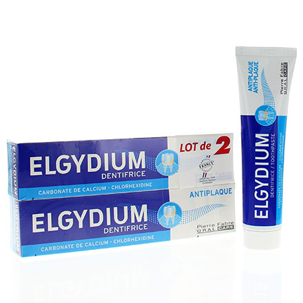 ELGYDIUM Dentifrice antiplaque (lot 2 x tube 75ml)