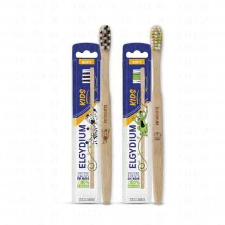 ELGYDIUM Kids - Brosse à dent bois écoconçu 2-6 ans