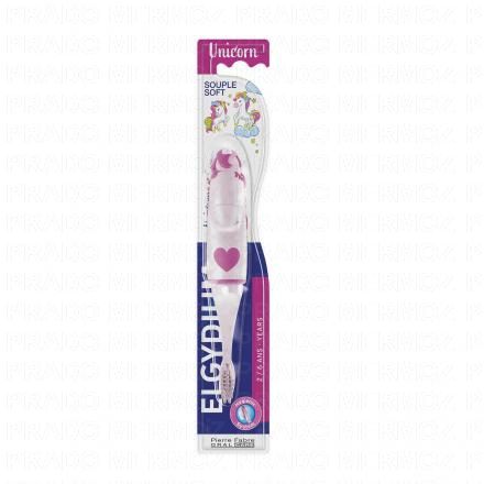 ELGYDIUM Kids brosse à dents enfant 2-6 ans Licorne