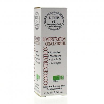 ELIXIRS & CO Les fleurs de Bach Concentration flacon 20 ml