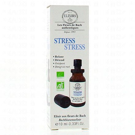 ELIXIRS & CO Les fleurs de Bach authentiques Stress flacon 10ml