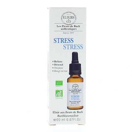 ELIXIRS & CO Les fleurs de Bach authentiques Stress flacon 20ml