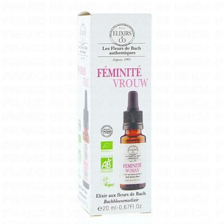 ELIXIRS & CO Les fleurs de bach Féminité Flacon 20ml