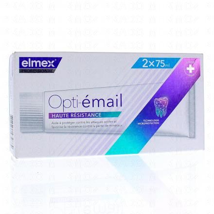 ELMEX Dentifrice Opti-émail (lot de 2 tubes de 75ml)