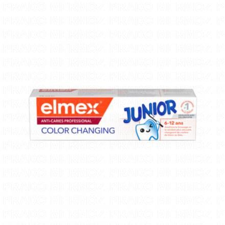 ELMEX Junior - Dentifrice Anti-Caries Color Changing 6-12 ans (75ml)