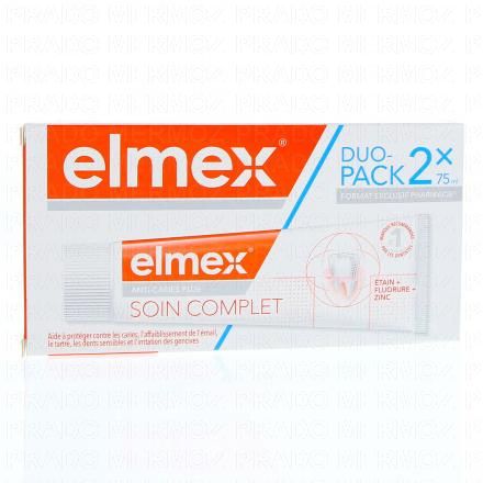 ELMEX Protection complète Anti caries plus- Duo pack 2x75ml