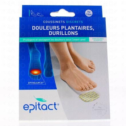 EPITACT Coussinets discrets douleurs plantaires durillons à l'epithelium 26 1 paire