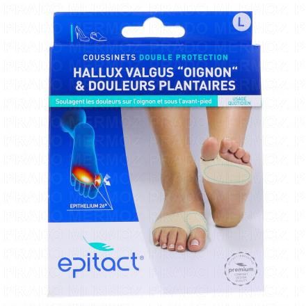Coussinets double protection oignon et douleurs plantaires taille l