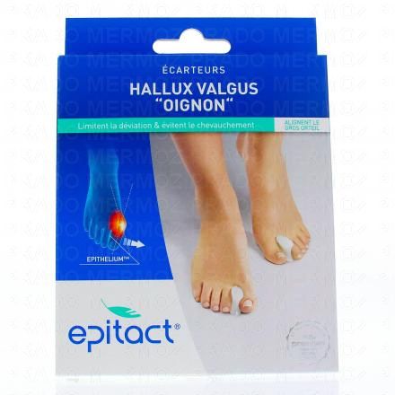 Écarteurs d'hallux valgus oignon à l'épithélium lot de 2