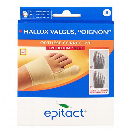 EPITACT Orthèse corrective de l'hallux valgus oignon NUIT (taille s (20 à 21,5 cm))