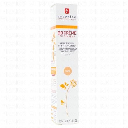 ERBORIAN BB Cr&egrave;me Au ginseng SPF20 Dor&eacute; (40ml)