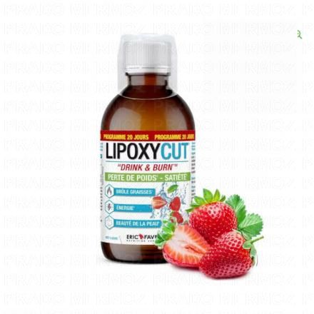 ERIC FAVRE Lipoxycut - Perte de poids satiété saveur Fraise 500ml