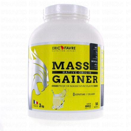 ERIC FAVRE Mass Gainer native protein vanille 3kg