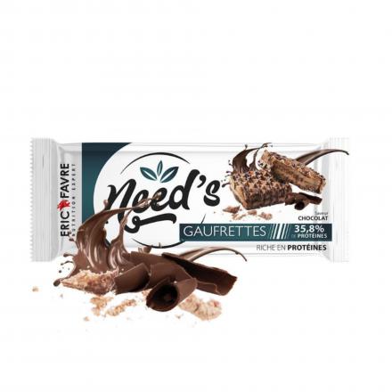 ERIC FAVRE Need's Gaufrettes prot&eacute;in&eacute;es chocolat