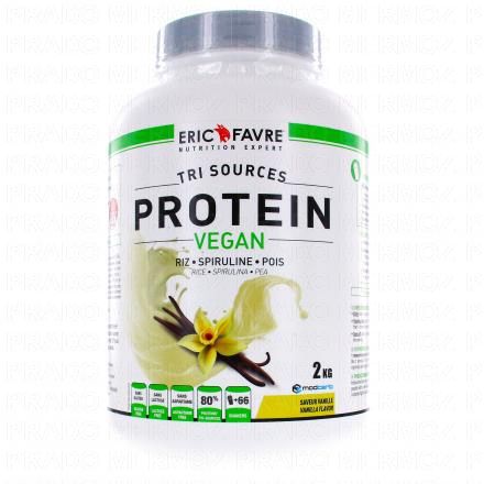 ERIC FAVRE Tri sources Protein Vegan Saveur Vanille 2kg