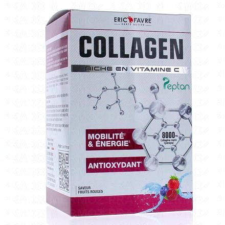 ERIC FRAVE Collagen Saveur fruits rouges 10 sticks