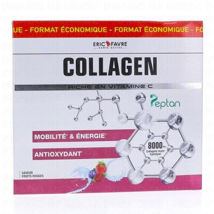 ERIC FRAVE Collagen Saveur fruits rouges (20 sticks)