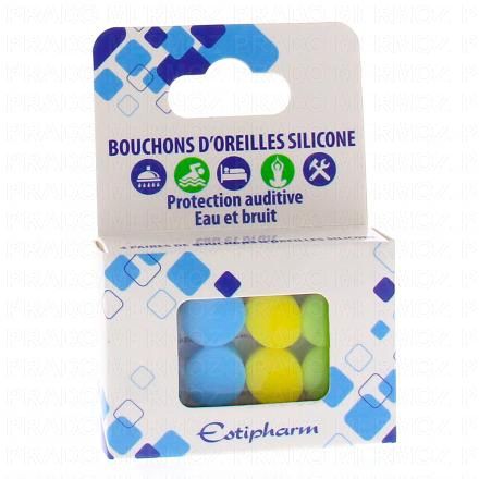 ESTIPHARM Bouchons d'oreilles en silicone 4 paires