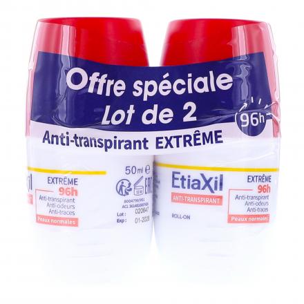Anti-transpirant Extrême 96h roll-on lot de 2x 50ml