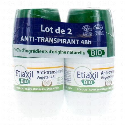 Anti transpirant végétal noix de coco bio 48h lot de 2 x 50ml 2
