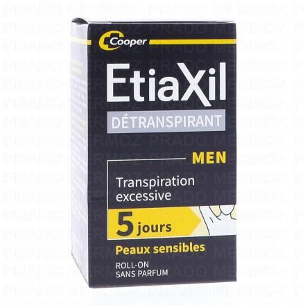 ETIAXIL D&eacute;transpirant Men roll-on 15ml