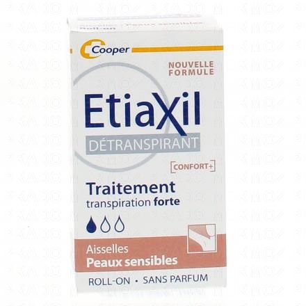 ETIAXIL Détranspirant traitement transpiration forte roll-on 15 ml