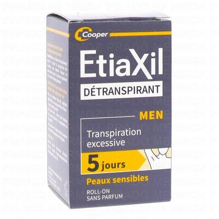 ETIAXIL Men - Détranspirant Transpiration Excessive 15ml (1 déodorant)